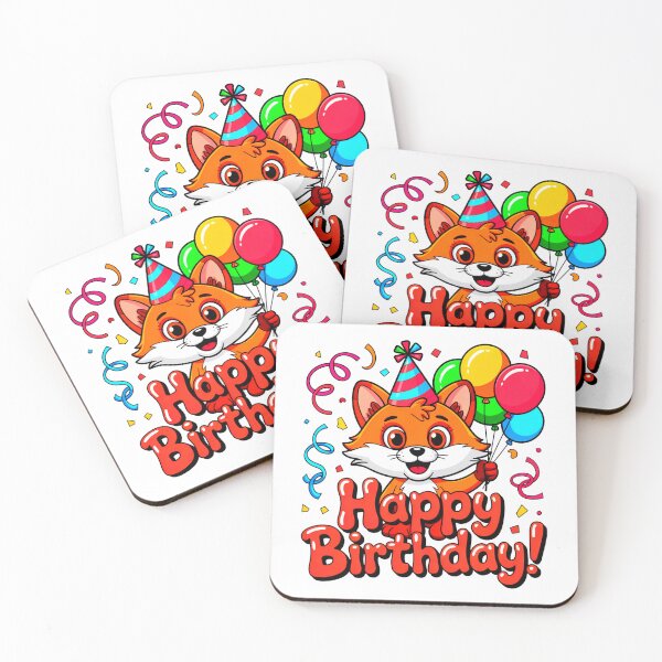 Item preview, Happy Birthday Baby Fox designed and sold by SteezeeStore.