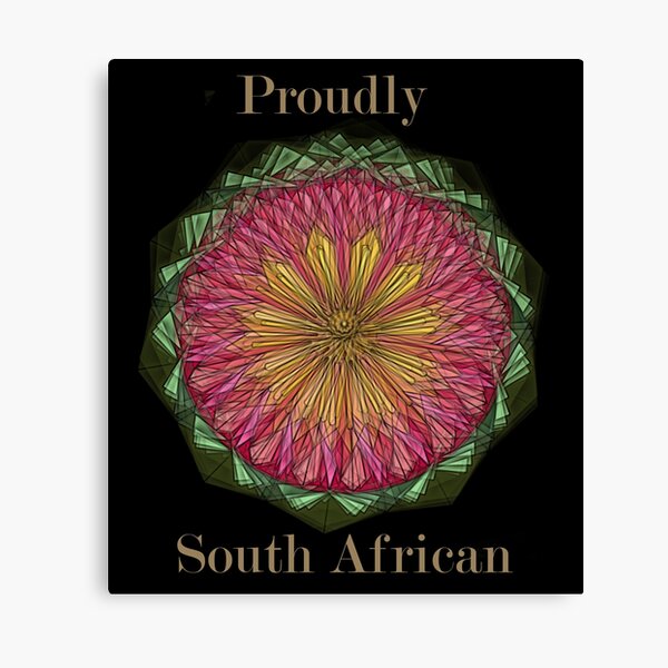 "Proudly South African" Canvas Print for Sale by Snofpix Redbubble