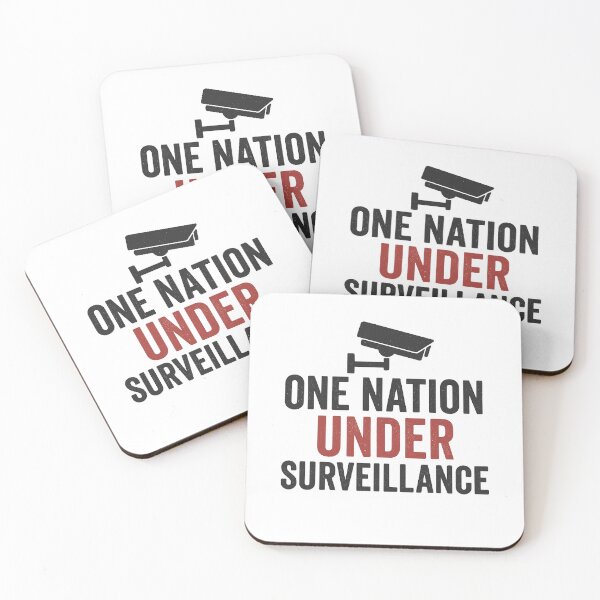 Item preview, One Nation Under Surveillance Funny Dystopian Satire  designed and sold by The Junto Shop.