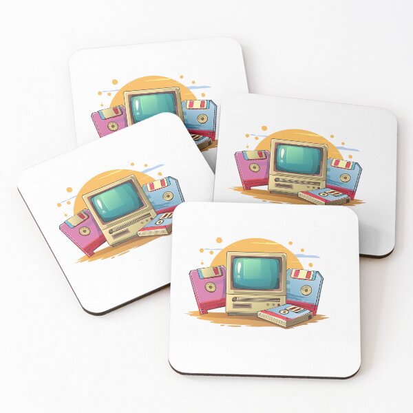 Item preview, Ilustración de computadora retro: arte tecnológico vintage designed and sold by SpicyGraphicArt.