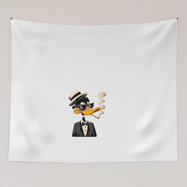Item preview, Dapper Duck Smoking – Cartoon Coolness Vibes designed and sold by LUXORÉA.