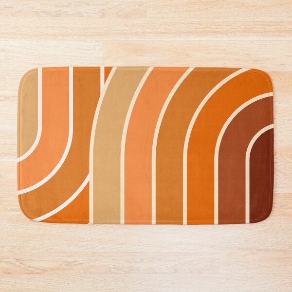 Item preview, Midcentury Modern Geometric Arch Rainbow 21 in Earthy Terracotta designed and sold by nineFlorals.