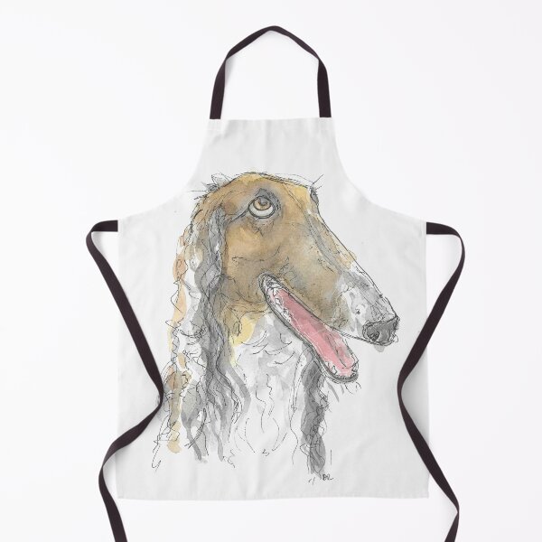 Item preview, Borzoi in pen and watercolour. designed and sold by DebTheZeb.