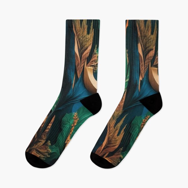 Item preview, Verdant Cascade – Layered Abstract in Forest Tones designed and sold by Harmonic_Layers.