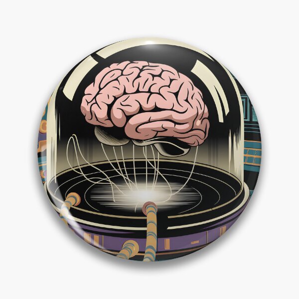 Item preview, Retro Sci-Fi Brain Experiment Futuristic Lab designed and sold by Into The Rabbit Hole.