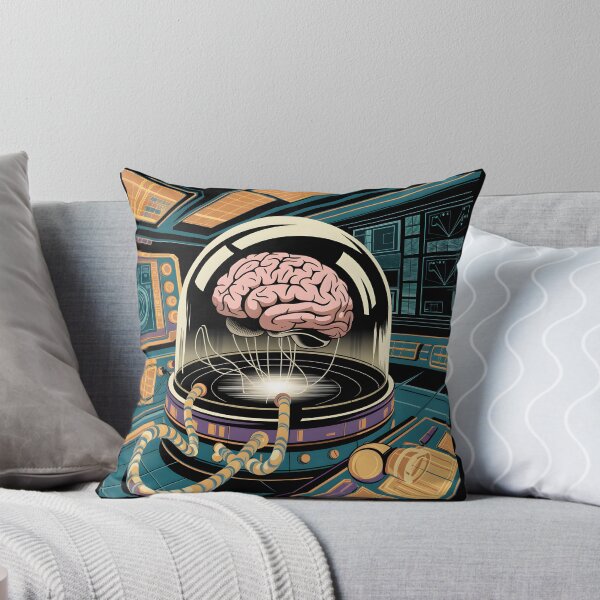 Item preview, Retro Sci-Fi Brain Experiment Futuristic Lab designed and sold by Into The Rabbit Hole.