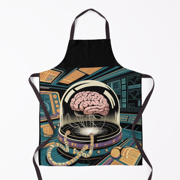 Item preview, Retro Sci-Fi Brain Experiment Futuristic Lab designed and sold by Into The Rabbit Hole.