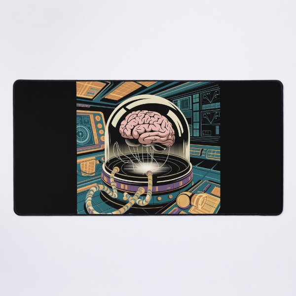 Item preview, Retro Sci-Fi Brain Experiment Futuristic Lab designed and sold by Into The Rabbit Hole.