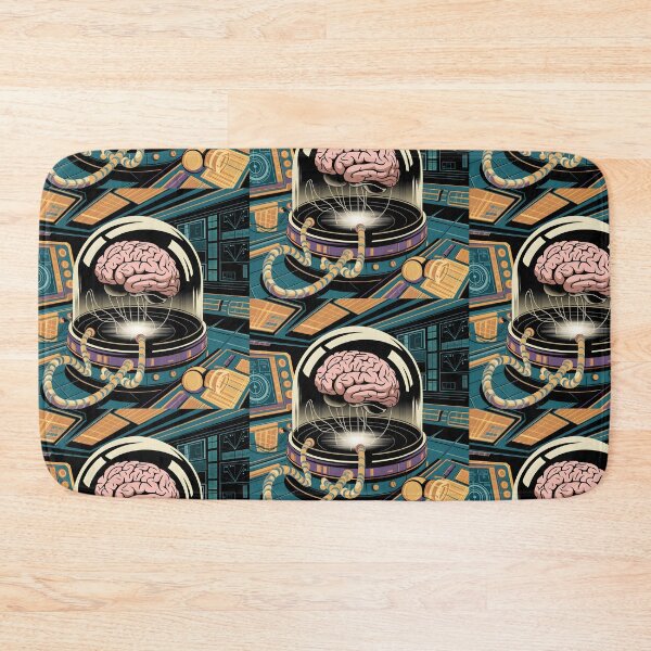Item preview, Retro Sci-Fi Brain Experiment Futuristic Lab designed and sold by Into The Rabbit Hole.