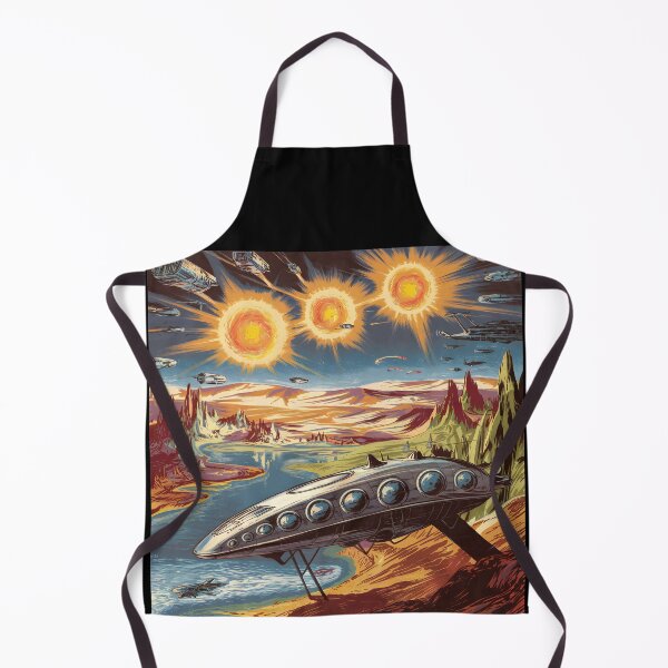 Item preview, Retro Sci-Fi Alien Fleet Planetary Invasion designed and sold by Into The Rabbit Hole.