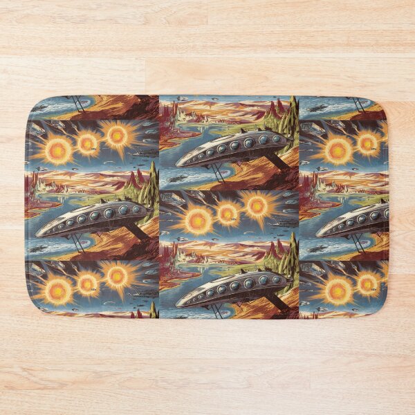 Item preview, Retro Sci-Fi Alien Fleet Planetary Invasion designed and sold by Into The Rabbit Hole.