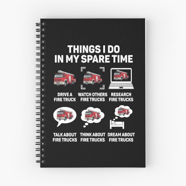 Item preview, Things I Do In My Spare Time Fire Truck Firefighter Gift designed and sold by DexertimaArt.