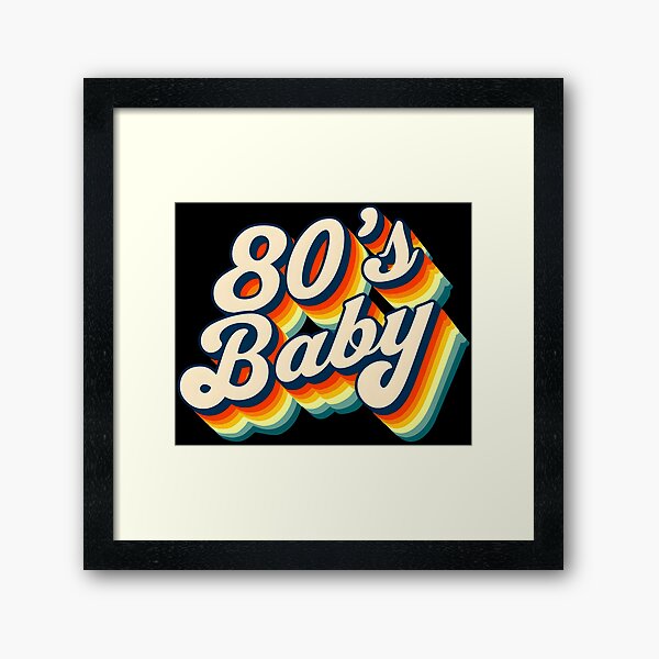 Item preview, 80s baby – Gen X Retro Nostalgia T-Shirt designed and sold by CuddlyPorcupine.