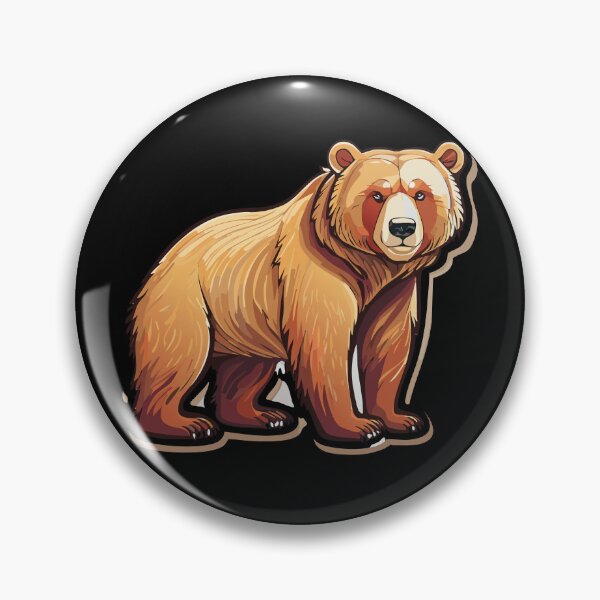 Item preview, Majestic Grizzly Bear Illustration designed and sold by SpicyGraphicArt.