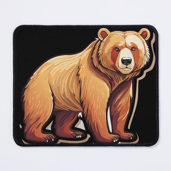 Item preview, Majestic Grizzly Bear Illustration designed and sold by SpicyGraphicArt.