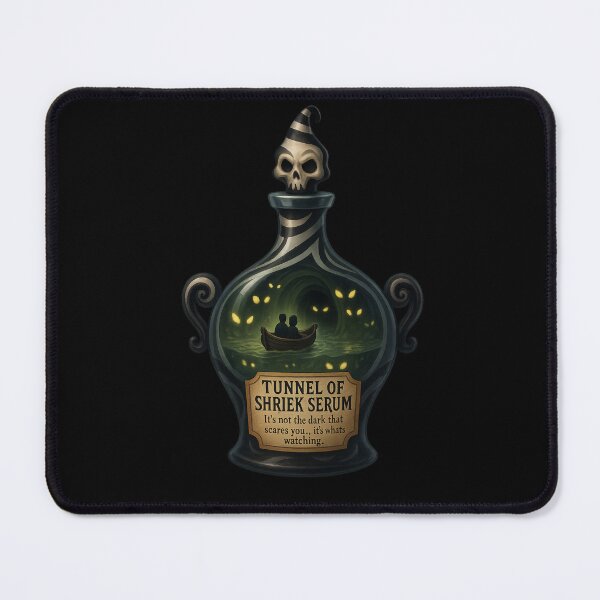 Item preview, Tunnel of Shriek Serum – Haunted Carnival Halloween Potion Sticker designed and sold by Kampendesigns.