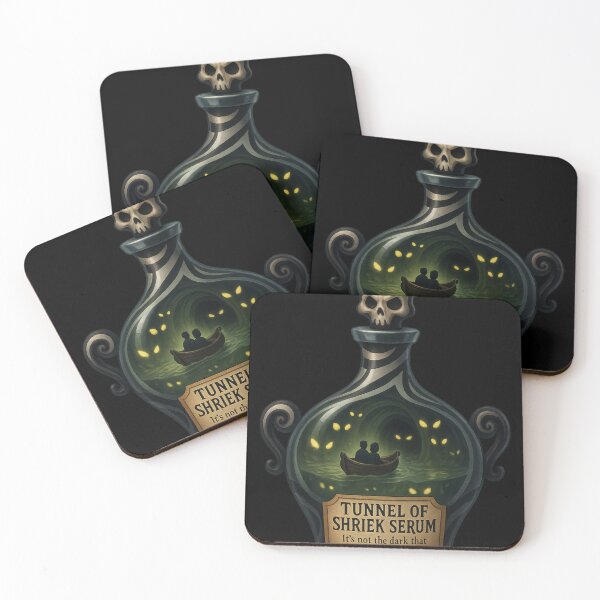 Item preview, Tunnel of Shriek Serum – Haunted Carnival Halloween Potion Sticker designed and sold by Kampendesigns.