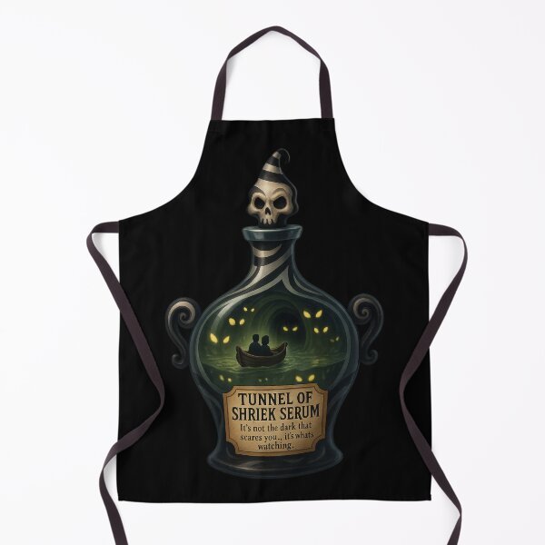 Item preview, Tunnel of Shriek Serum – Haunted Carnival Halloween Potion Sticker designed and sold by Kampendesigns.
