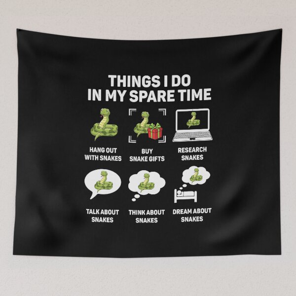 Item preview, Things I Do In My Spare Time Snake Lovers designed and sold by DexertimaArt.