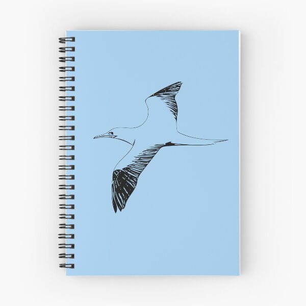 Item preview, Red-footed Booby Flying Black Design  designed and sold by designsasstultd.