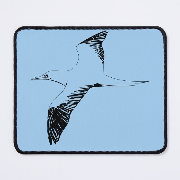 Item preview, Red-footed Booby Flying Black Design  designed and sold by designsasstultd.