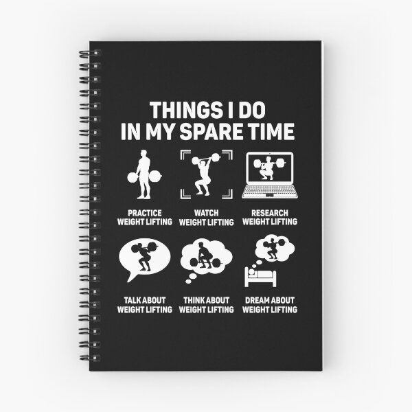 Item preview, Things I do in my spare time hobby weight lifting lover designed and sold by DexertimaArt.