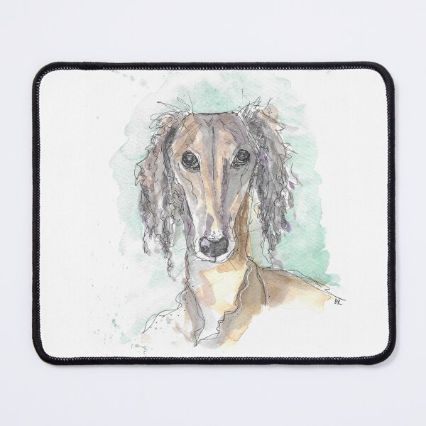 Item preview, Saluki Hound Illustration designed and sold by DebTheZeb.