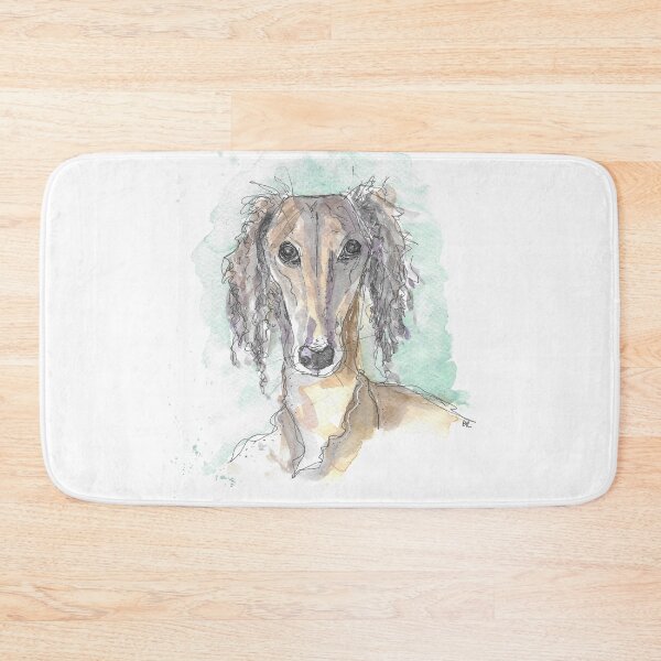 Item preview, Saluki Hound Illustration designed and sold by DebTheZeb.