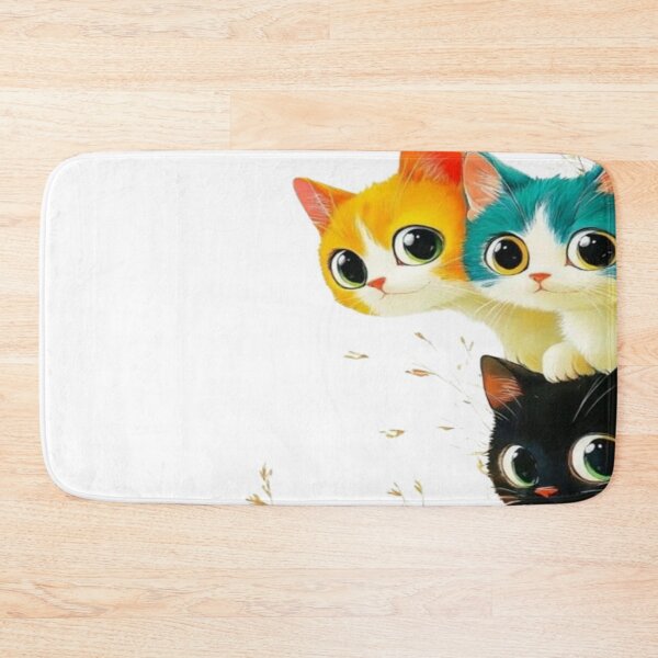 Item preview, "Three Kitten Friends: Softness and Fantasy Colors" designed and sold by GagaArtGallery.