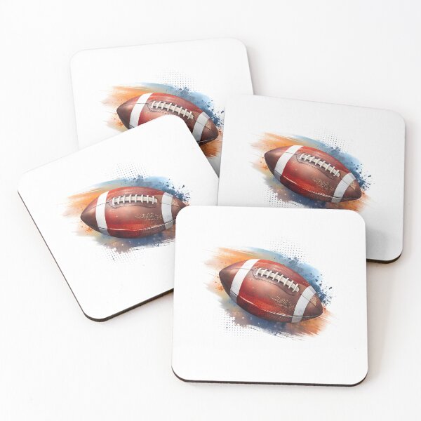 Item preview, American Football with Colorful Paint Splash designed and sold by Kids Art 4U.