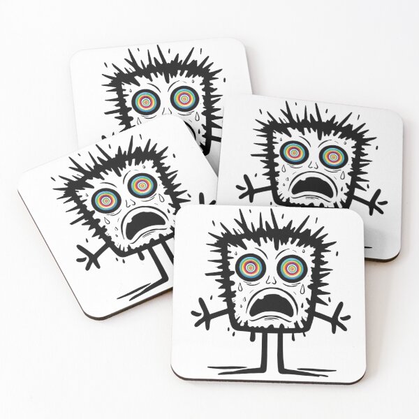 Item preview, Trippy Hypnotized Monster with Rainbow Spiral Eyes – Psychedelic Cartoon Art designed and sold by IINSPIRA.