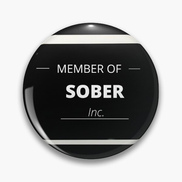 Item preview, Sobriety print on tote bags, stickers,  kitchen apron and clock, throw pillows and coasters  designed and sold by markthespark.