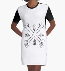 Crossbones Graphic T-Shirt Dress