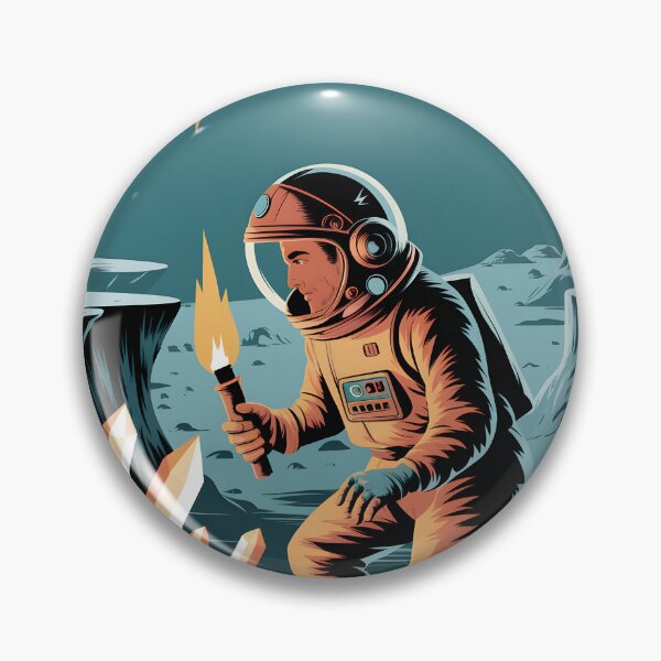 Item preview, Vintage Astronaut Crystal Cave Exploration designed and sold by Into The Rabbit Hole.