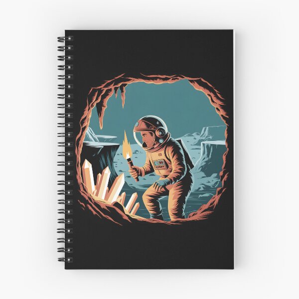 Item preview, Vintage Astronaut Crystal Cave Exploration designed and sold by Into The Rabbit Hole.