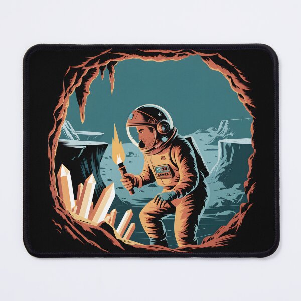 Item preview, Vintage Astronaut Crystal Cave Exploration designed and sold by Into The Rabbit Hole.
