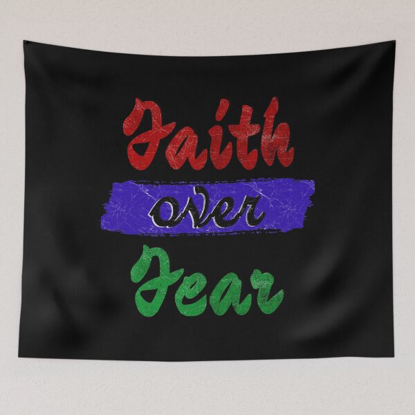 Item preview, Faith Over Fear – Minimal Christian Bible inspired Typography Design - RBG designed and sold by ZechJohnRB.