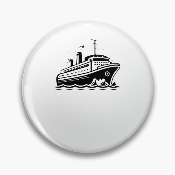 Item preview, Elegant Cruise Silhouette in BW designed and sold by StickyLandia.