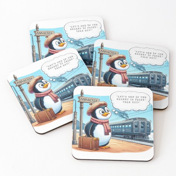 Item preview, The Curious Penguin designed and sold by MiracleDesignsTR.