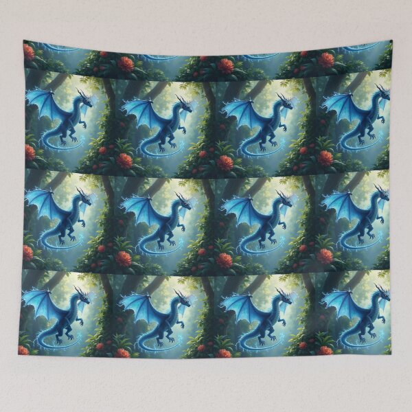 Item preview, Azure Guardian of the Jungle Art designed and sold by MagneticArts23.