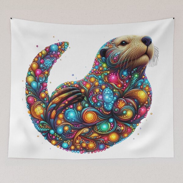 Item preview, Vibrant Sea Otter designed and sold by GloriousArtSKD.