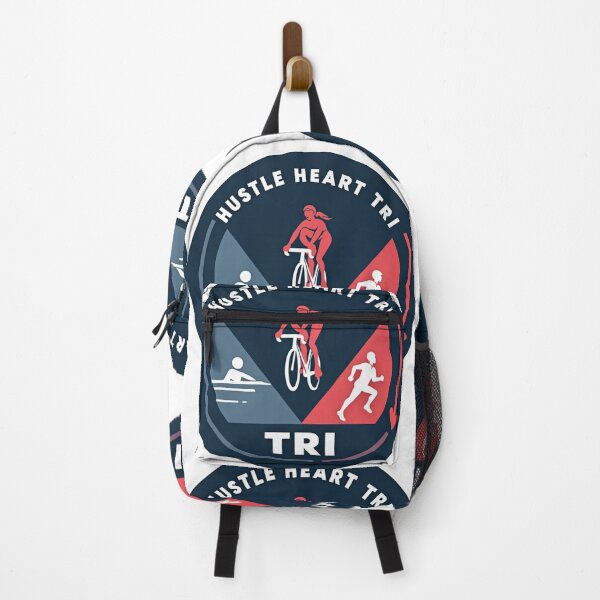 Item preview, Hustle. Heart. TRI. – Grit-Packed Triathlon Design for Endurance Athletes designed and sold by Triathlongram.