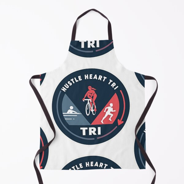 Item preview, Hustle. Heart. TRI. – Grit-Packed Triathlon Design for Endurance Athletes designed and sold by Triathlongram.