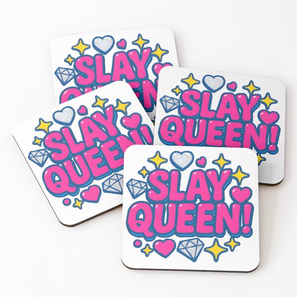Item preview, SLAY QUEEN! – Bold Sparkly Queer Glam Design designed and sold by Haus Of Sin.