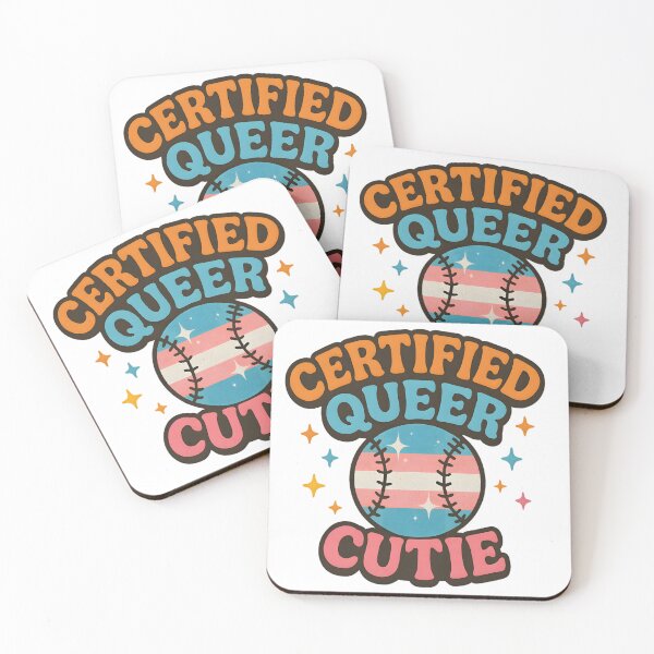 Item preview, Certified Queer Cutie – Trans Pride Baseball Design designed and sold by Haus Of Sin.