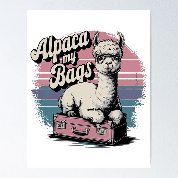 Item preview, Alpaca My Bags - Funny Travel Alpaca Design designed and sold by WildlifeInc.