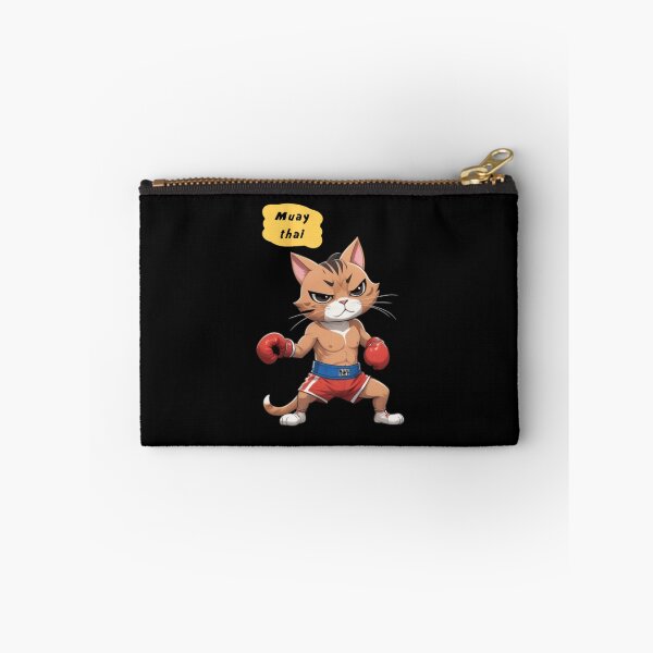 Item preview, Muay Thai Cat T-Shirt – Cute and Funny Thai Boxing Kitty Fighter Tee designed and sold by Babayaa.