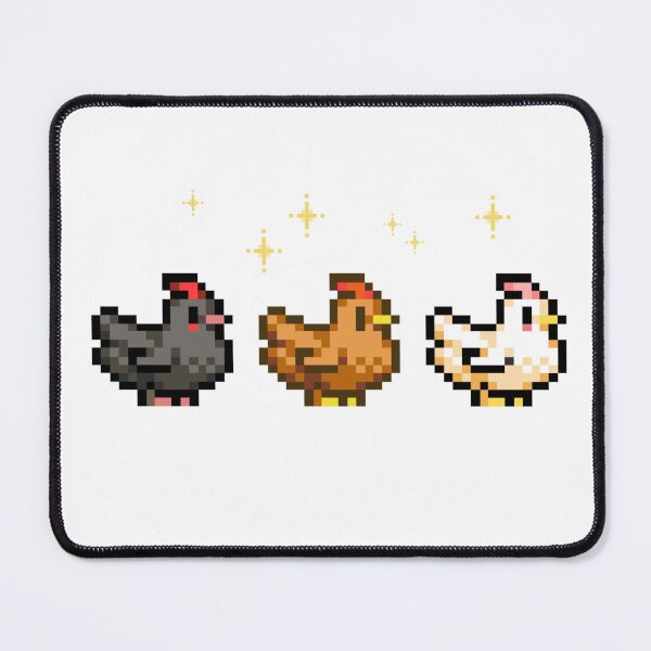 Item preview, Cozy Stardew Valley Chicken Trio – Cute Gamer Design designed and sold by pixipopco.