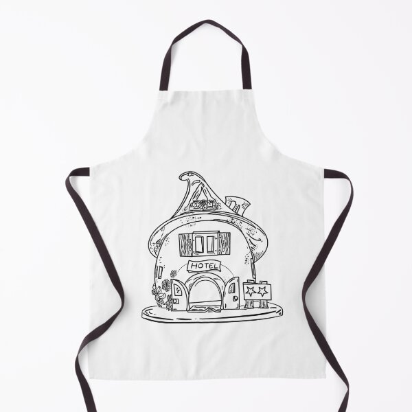 Item preview, Minimal line art Fantasy Cottage Black and White Coloring Page for Fairy Tale Lovers designed and sold by chuckletuckle.