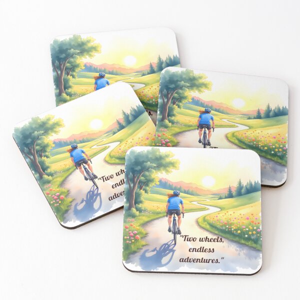 Item preview, Two Wheels Endless Adventures Motivational Quote  designed and sold by nhk999.